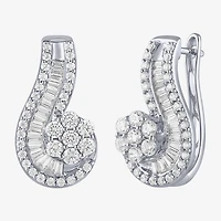 Diamond Blossom (G / Si2) Womens 2 CT. T.W. Lab Grown White Diamond 10K Gold Drop Earrings