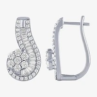 Diamond Blossom (G / Si2) Womens 2 CT. T.W. Lab Grown White Diamond 10K Gold Drop Earrings