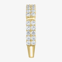 Womens 2MM 1 CT. T.W. Natural White Diamond 10K Gold Anniversary Wedding Band