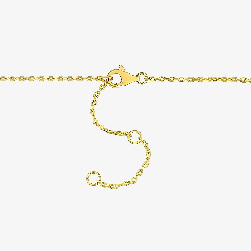 Womens Genuine Yellow Citrine 18K Gold Over Silver Beaded Bracelet