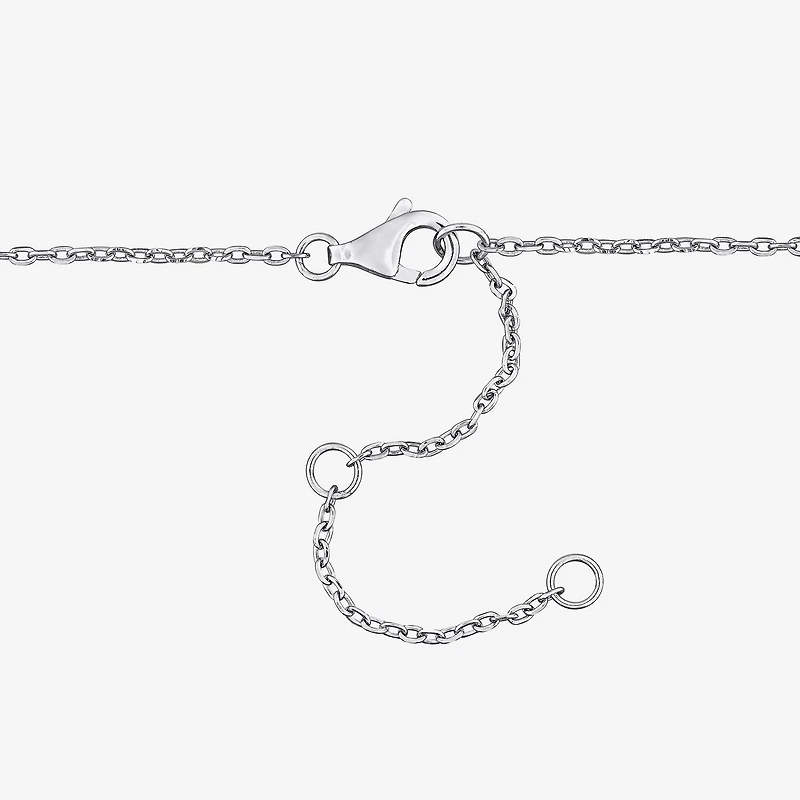 Womens Genuine White Topaz Sterling Silver Beaded Bracelet