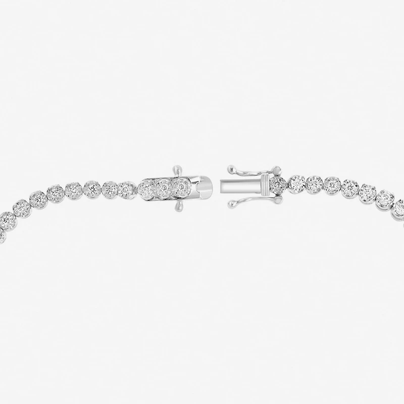 Effy Final Call (H-I / Si1) Womens 1 CT. T.W. Lab Grown White Diamond Sterling Silver 7 Inch Tennis Bracelet
