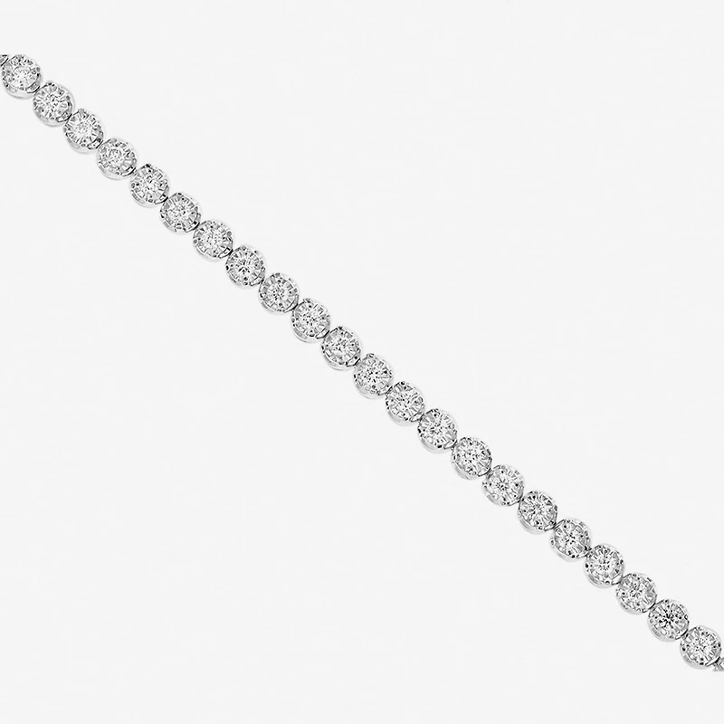 Effy Final Call (H-I / Si1) Womens 1 CT. T.W. Lab Grown White Diamond Sterling Silver 7 Inch Tennis Bracelet