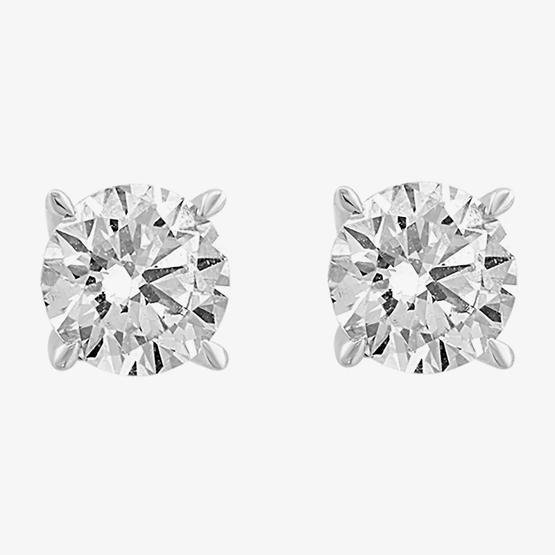 Effy Final Call (G / Vs1-Vs2) 1 1/2 CT. T.W. Lab Grown White Diamond 14K Gold 28mm Round Stud Earrings