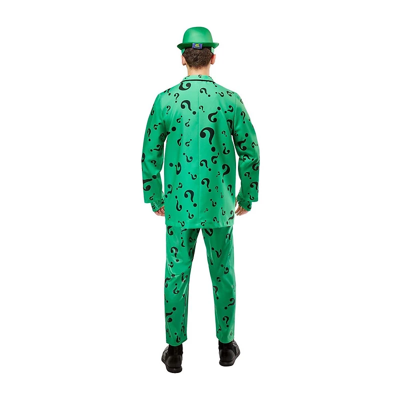 Mens Batman Forever Deluxe Riddler Short Sleeve Costume 4-pc. Set