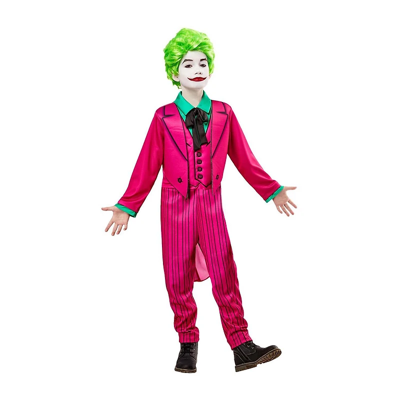 Little & Big Kid Boys Batman Classic 1966 Deluxe The Joker DC Comics 2-pc. Costume Set