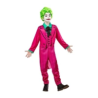 Little & Big Kid Boys Batman Classic 1966 Deluxe The Joker DC Comics 2-pc. Costume Set