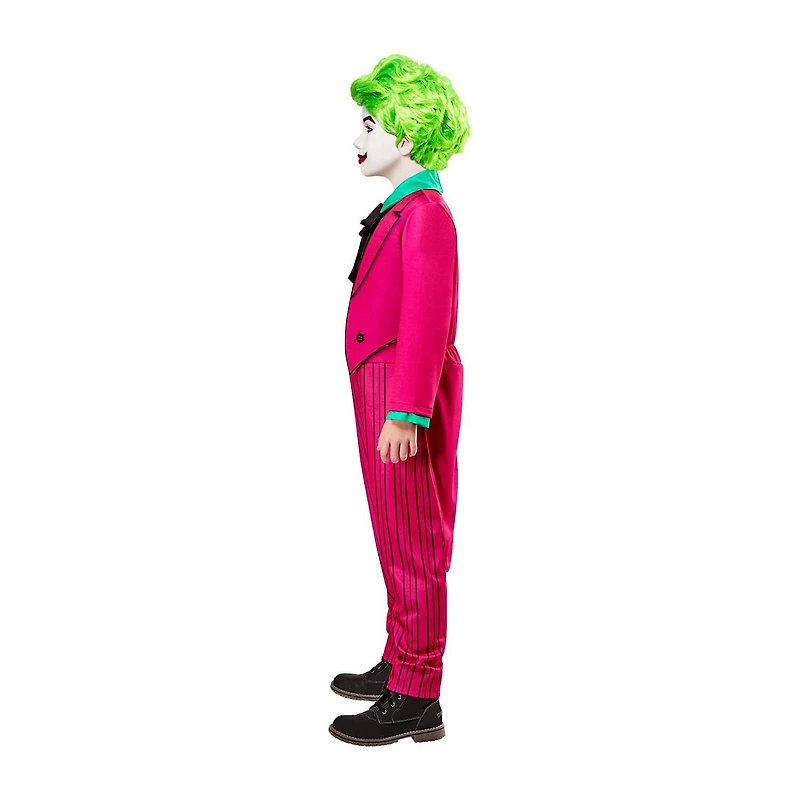 Little & Big Kid Boys Batman Classic 1966 Deluxe The Joker DC Comics 2-pc. Costume Set