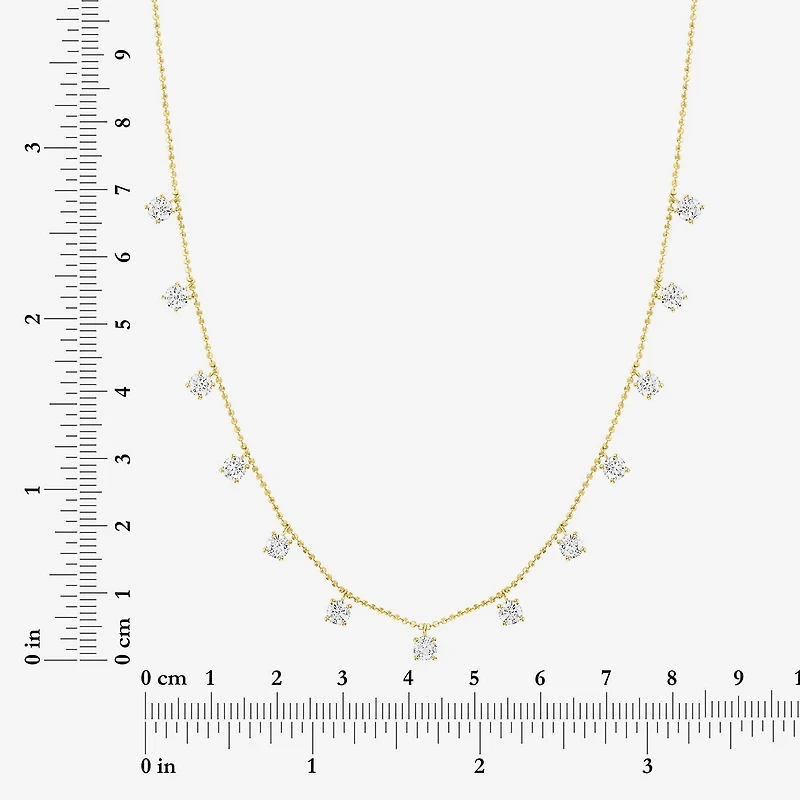 Diamond Addiction (G-H,Si2-I1) Womens 2 CT. T.W. Lab Grown White 10K Gold 18 Inch Pendant Necklace