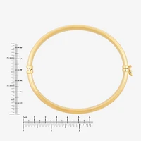Silver Addiction Womens 14K Gold Over Silver Round Bangle Bracelet