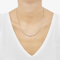 Diamonart Womens Sterling Silver 16 Inch Paperclip Chain Necklace