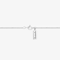 Enchanted Disney Fine Jewelry Cinderella, (I/I2) Womens 1/5 CT. Lab Grown White Diamond Sterling Silver 18 Inch Pendant Necklace