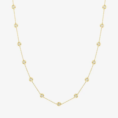 Diamond Addiction (G-H, Si2-I1) Womens 2 CT. T.W. Lab Grown White 14K Gold Over Silver 18 Inch Pendant Necklace