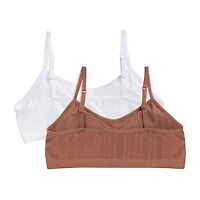 Maidenform Plus Girls Seamless Light Support 2-pc. Longline Long Line Bra Rj25130-As2