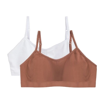 Maidenform Plus Girls Seamless Light Support 2-pc. Longline Long Line Bra Rj25130-As2