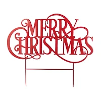 Glitzhome 36"L Oversized Metal Christmas Christmas Yard Art