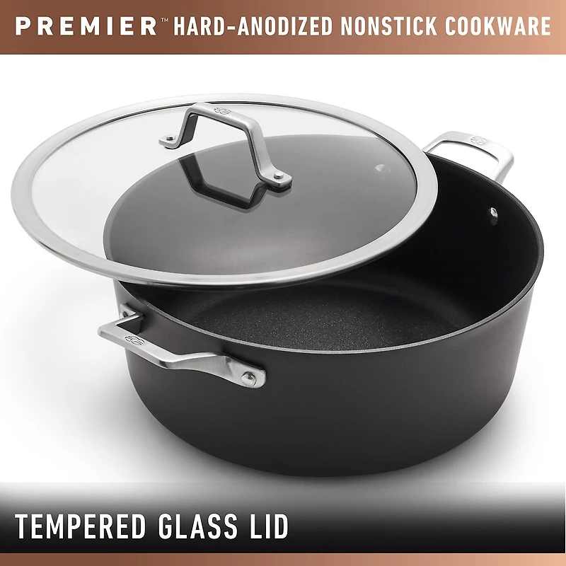 Calphalon Premier Hard Anodized 13" Flat Wok