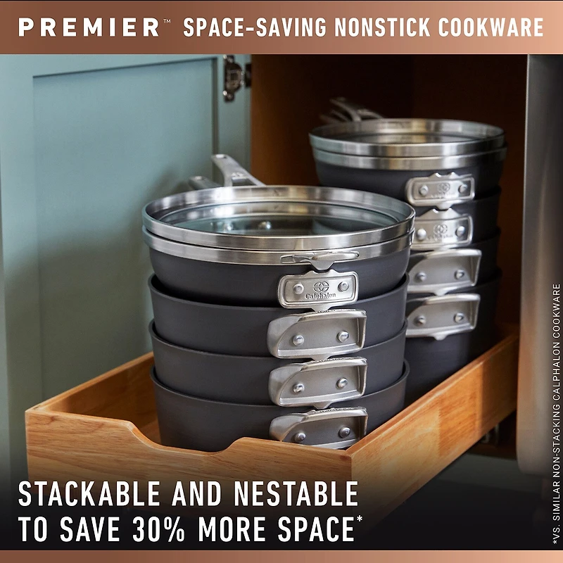 Calphalon Premier Space-Saving Hard Anodized 5-qt. Saute Pan
