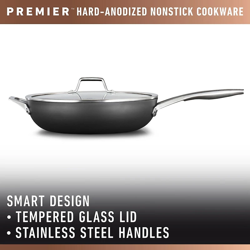 Calphalon Premier Hard Anodized 13" Skillet with Lid