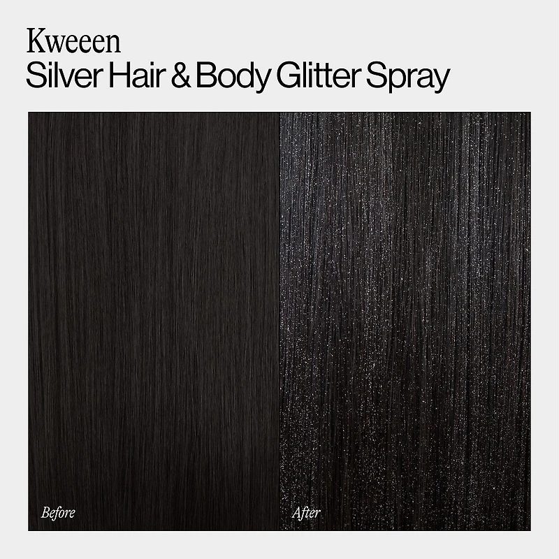 Eva Nyc Kweeen Silver Hair & Body Glitter Spray