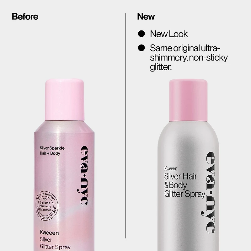Eva Nyc Kweeen Silver Hair & Body Glitter