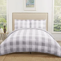 Truly Soft Everyday Buffalo Check Comforter Set Plaid Lightweight REVERSIBLE