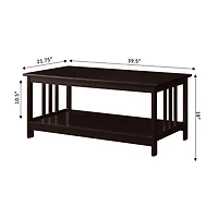 Convenience Concepts Mission Living Room Collection Coffee Table