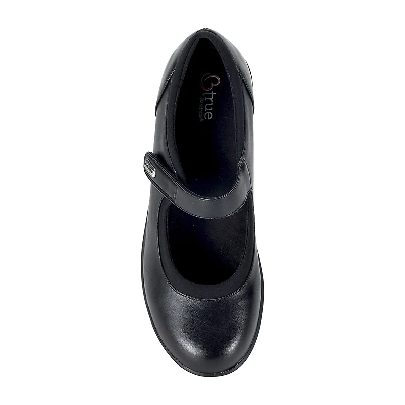 Btrue By Baretraps Cooper Womens Round Closed Toe Mary Jane Shoes Wide Width