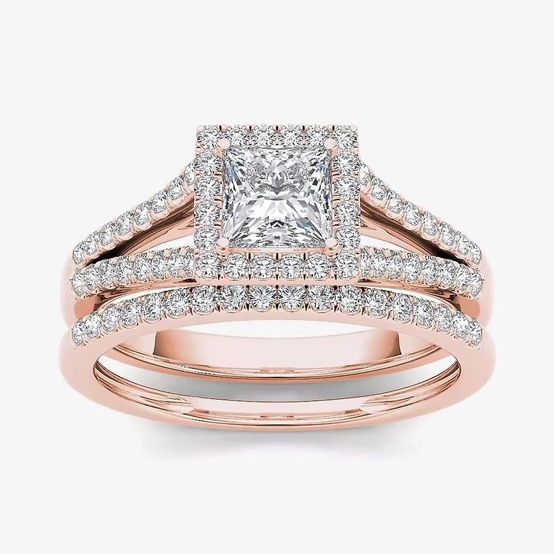CT.T.W. Natural Diamond 10K Gold Bridal Ring Set
