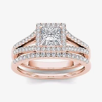 CT.T.W. Natural Diamond 10K Yellow Gold Bridal Ring Set