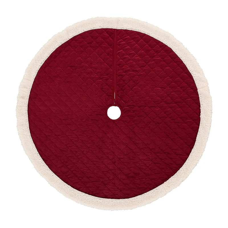 Queen Street Cozy Sherpa Quilted Indoor Tree Skirt