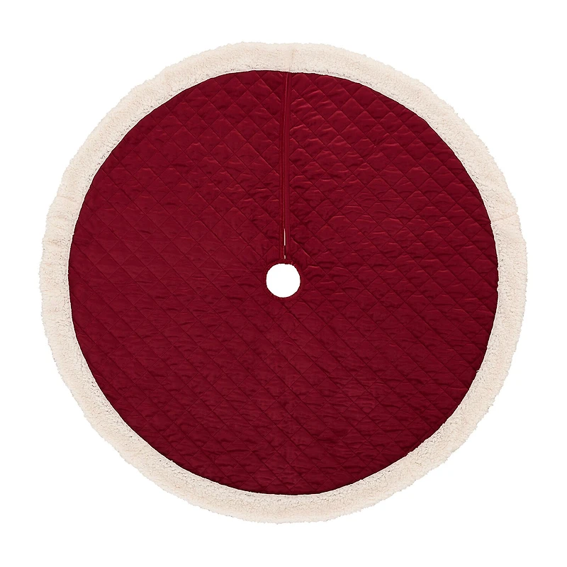 Queen Street Cozy Sherpa Quilted Indoor Tree Skirt