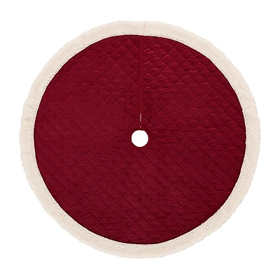 Queen Street Cozy Sherpa Quilted Indoor Tree Skirt