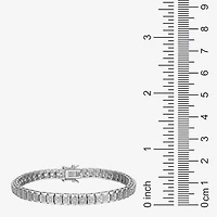 Sparkle Allure Womens Natural Diamond Accent Pure Silver Over Bronze 7.25 Inch Tennis Bracelet