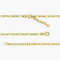 Paris 1901 By Charles Garnier Womens 18K Gold Over Silver Solid Heart 6 3/4 Inch Link Bracelet