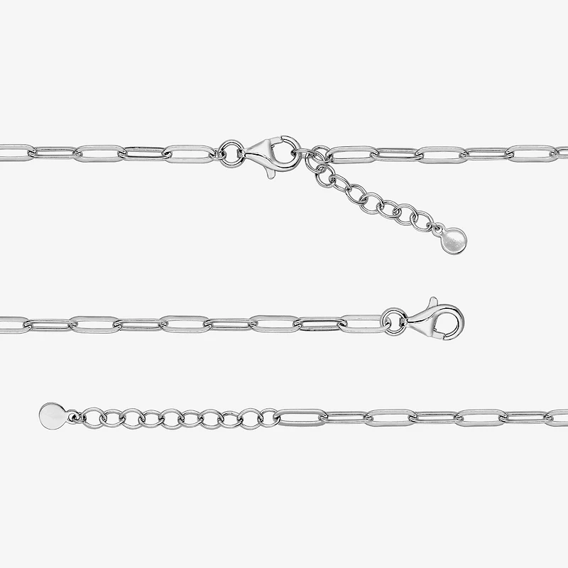 Paris 1901 By Charles Garnier Womens Sterling Silver Solid / Inch Link Bracelet