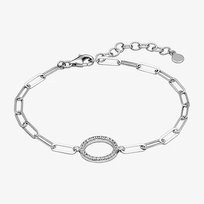 Paris 1901 By Charles Garnier Womens Sterling Silver Solid 7 Inch Link Bracelet