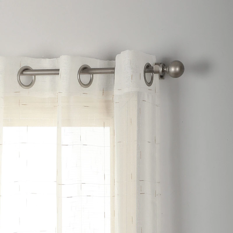 Stratford Park Brie Grommet Top Sheer Set of 2 Curtain Panel