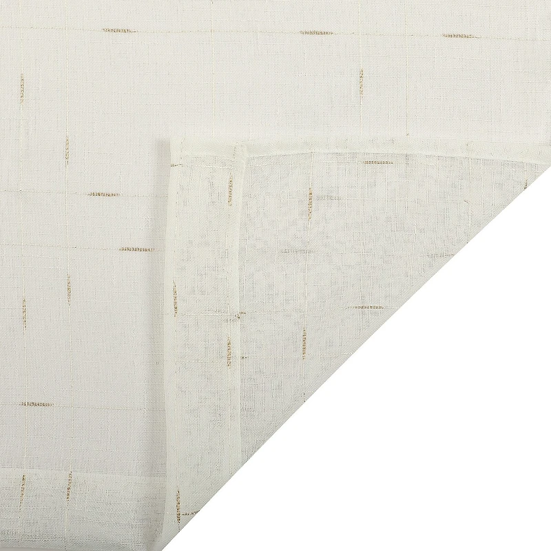 Stratford Park Brie Grommet Top Sheer Set of 2 Curtain Panel