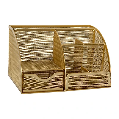 Martha Stewart Gold Small Desktop Organizer