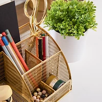 Martha Stewart Gold Small Desktop Organizer