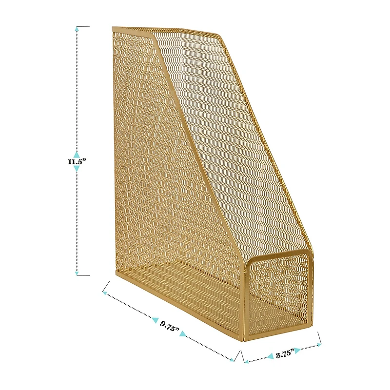 Martha Stewart Gold Mesh Single File Holder