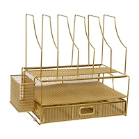 Martha Stewart Gold Desktop Organizer-Drawer