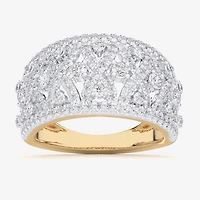 G-H / Si1-Si2) Womens 1 CT. T.W. Lab Grown White Diamond 10K Gold Band
