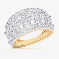 G-H / Si1-Si2) Womens 1 CT. T.W. Lab Grown White Diamond 10K Gold Band