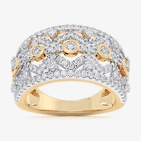 G-H / Si1-Si2) Womens / CT. T.W. Lab Grown White Diamond 10K Gold Band