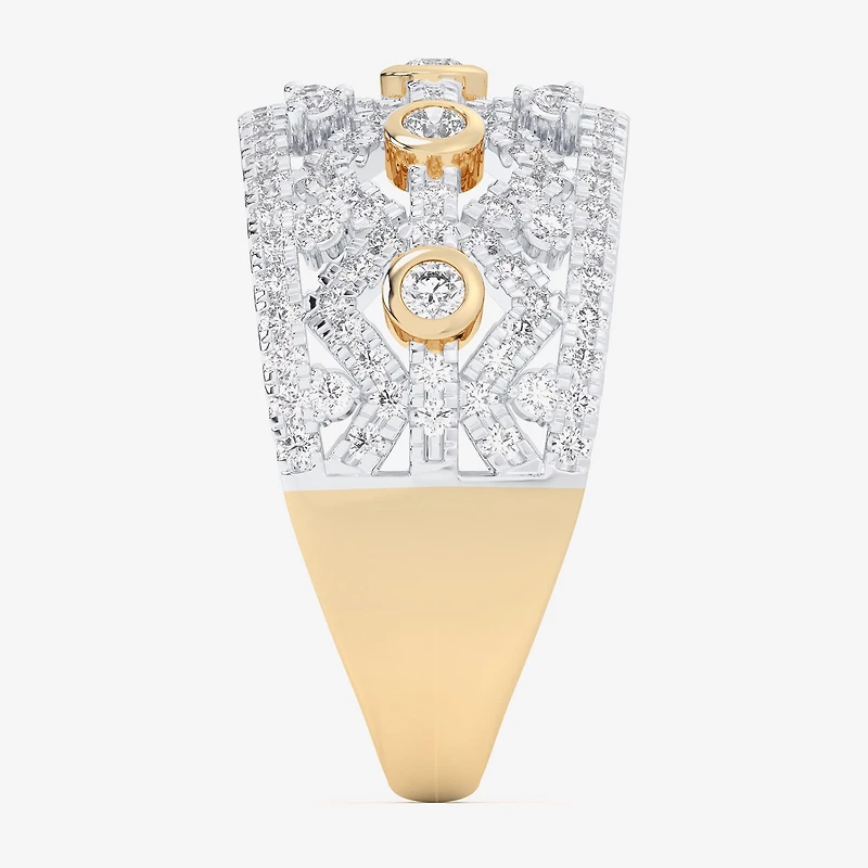 G-H / Si1-Si2) Womens / CT. T.W. Lab Grown White Diamond 10K Gold Band