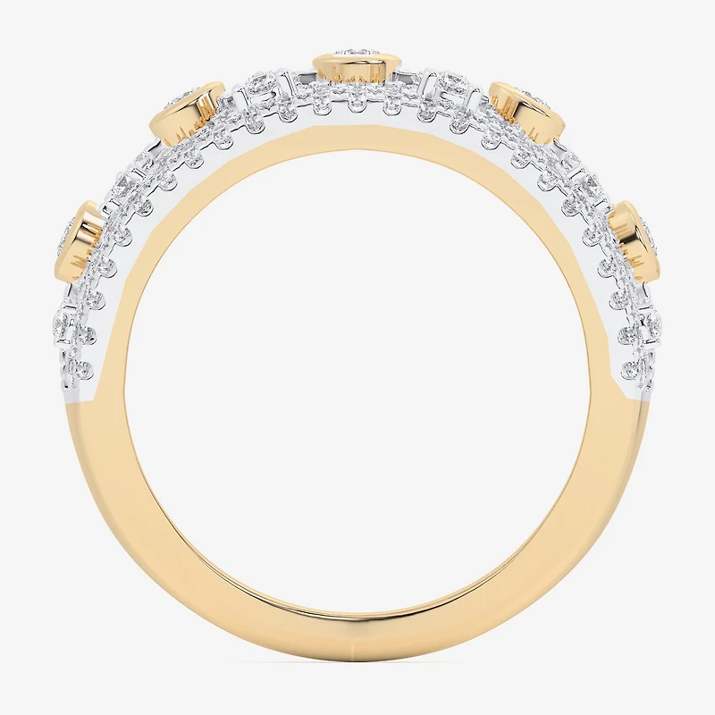 G-H / Si1-Si2) Womens / CT. T.W. Lab Grown White Diamond 10K Gold Band