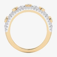 G-H / Si1-Si2) Womens / CT. T.W. Lab Grown White Diamond 10K Gold Band