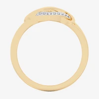 G-H / Si1-Si2) Womens 1/ CT. T.W. Lab Grown White Diamond 10K Gold Heart Bypass Cocktail Ring